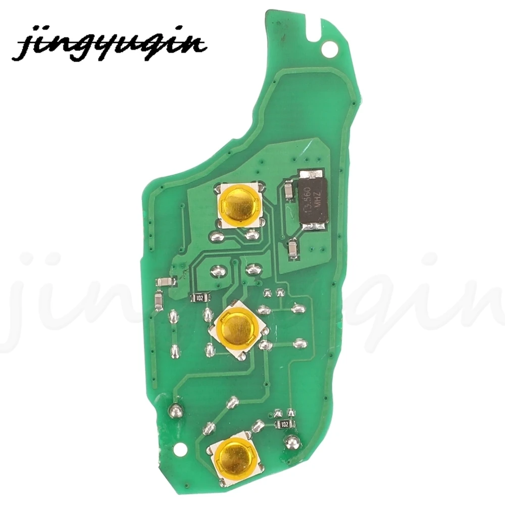 jingyuqin Remote Car Key Circuit Board Fob ID46 434MHZ For Citroen C4L New Elysee For Peugeot 508 208 3008 2008 201 408 4008