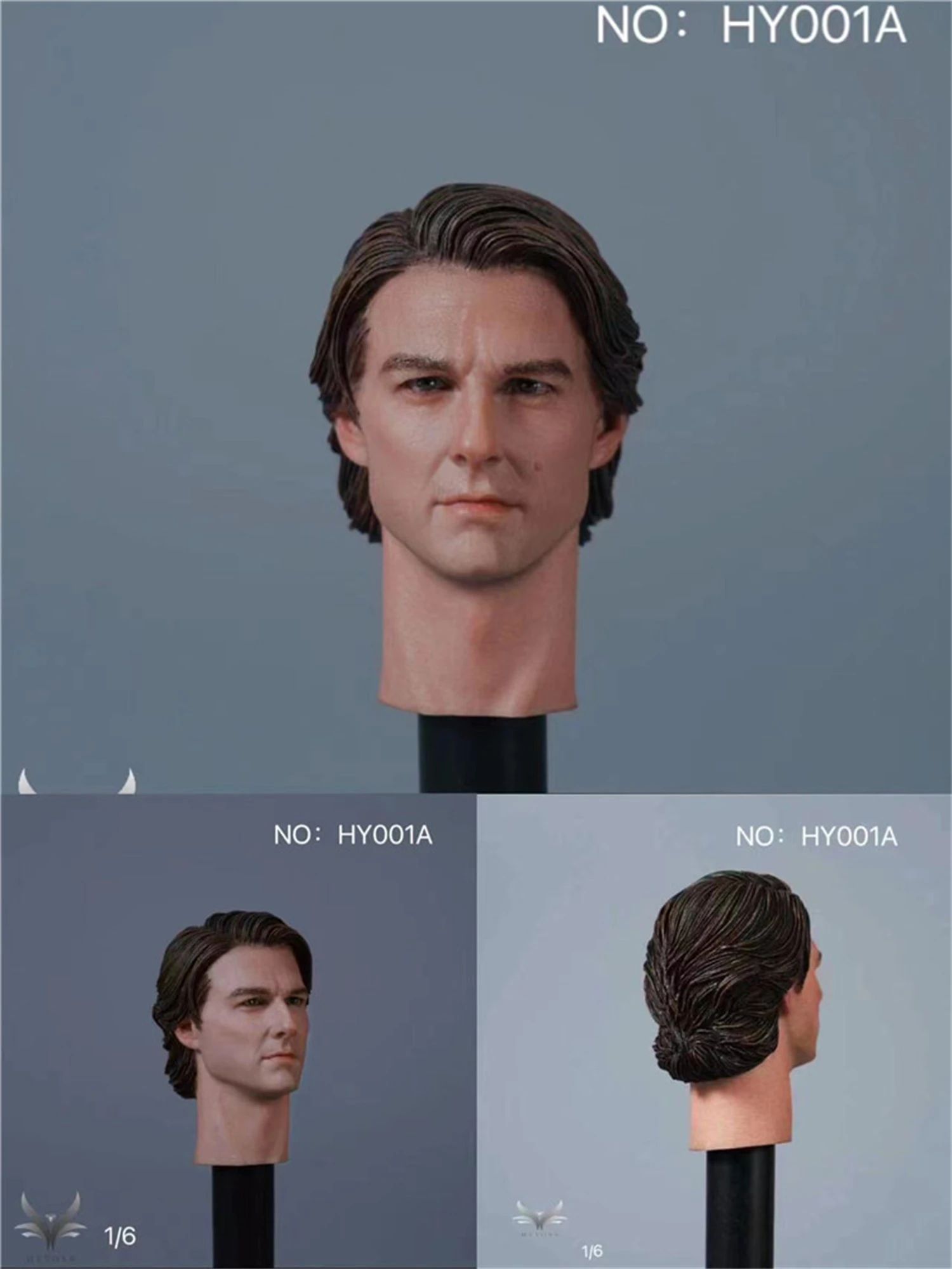 

Hongyi 1/6 HY001A Tom Cruise Head Carved DIY 12'' Agent Man Action Figure