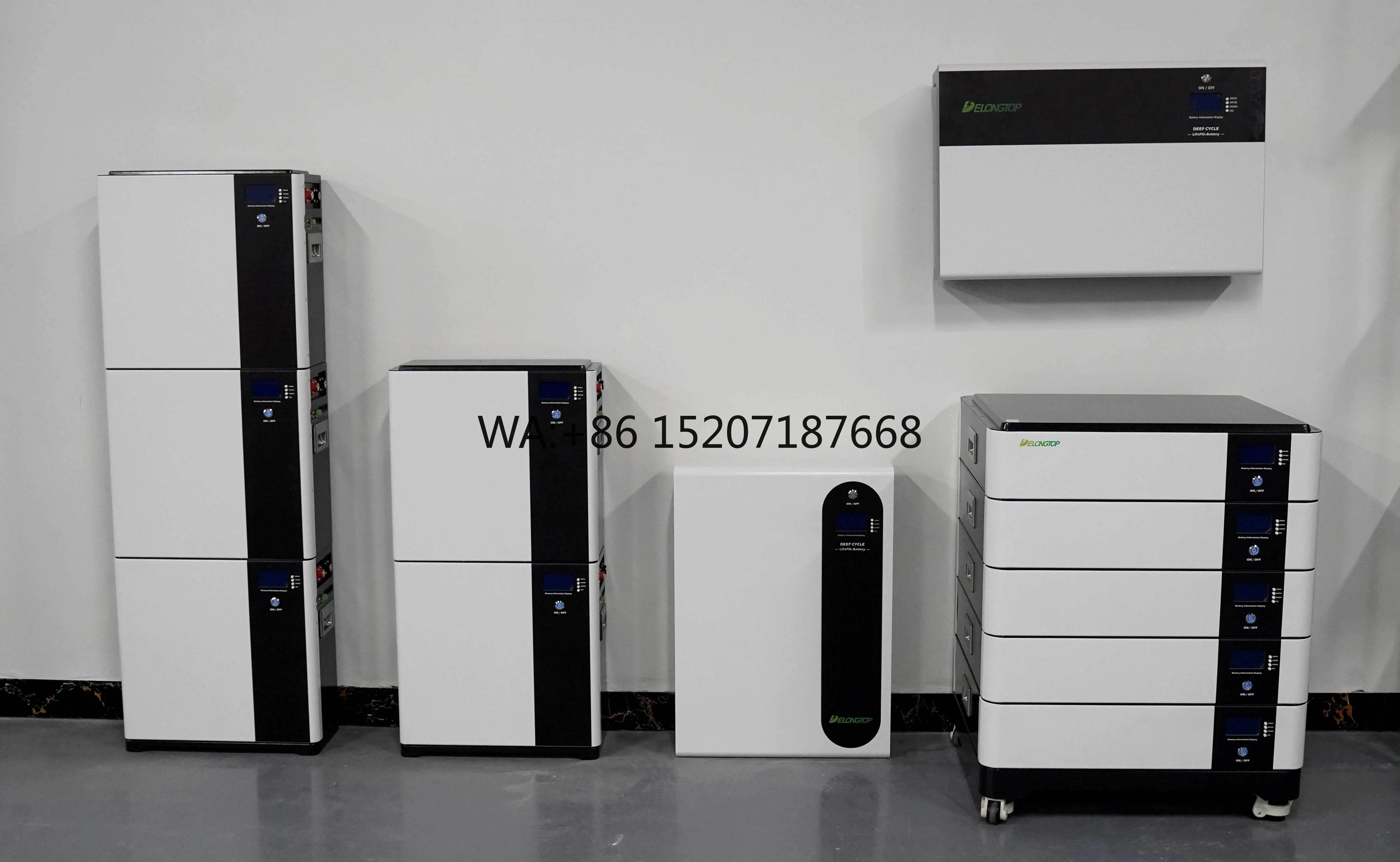 Lifepo4 Wall Mounted Lithium Battery Pack Solar Energy Storage Battery 48v 10kwh 200ah Home Power Wall Battery