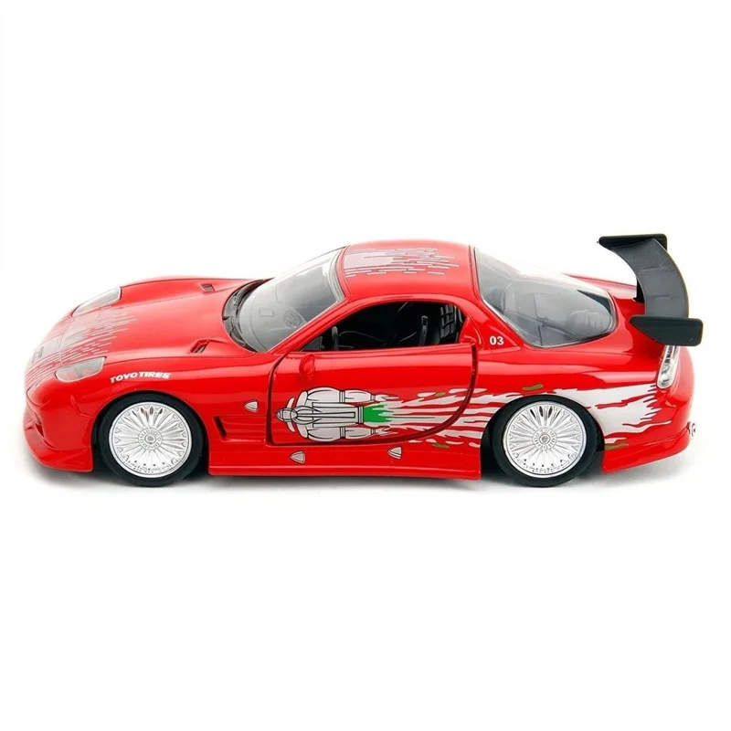 1:32 Mazda RX7 Alloy Modified Sports Car Model Diecasts Metal Classic Track Racing Vehicles Car Model High Simulation Kids Gifts