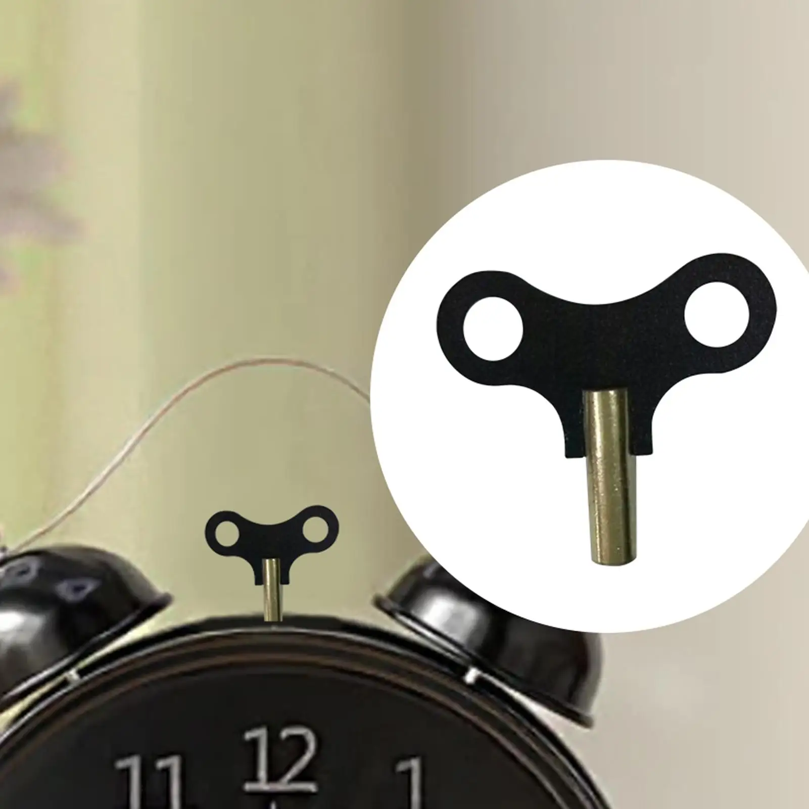 Precision Clock Winding Key Set High Carbon Metel Horology Tool for Mainspring Wall Desk Clock Repair Maintenance