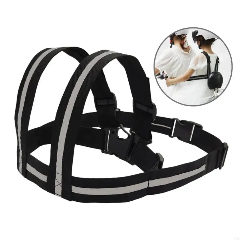 37JE Chil Motorcycle Seats Belt Comfortable Adjustable Riding Harness Adjustable Safety Harness Comfortable Wearing for Kids