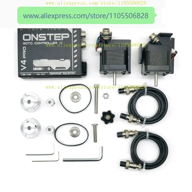 HAMGEEK V4-Lite/V4-Pro Onstep EXOS2 EQ3D Equatorial Mount V4 GOTO Upgrade Kit Biaxial Tracking Astronomical Accessory