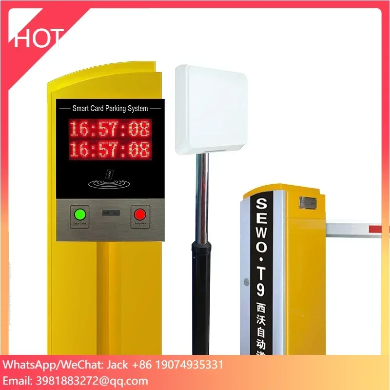 SEWO Intelligent RFID Card Tag Ticket Parking Management System Vehicle Access Control Entrance Exit Parking Lots Barrier Gate