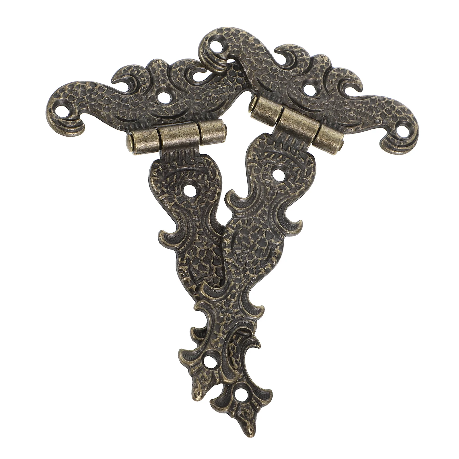 

1 Set Zinc Alloy Retro Door Heavy Duty Replaceable Hinges For Cabinet Wardrobe Chest Window Gate Folding Screen Use Metal Lift