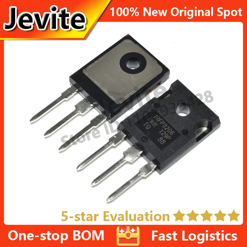 

Jevite 100% New Original electronics Controller 10-50 units/lote IRFP3206 IRFP3206PBF TO-247 60V 120A MOSFET transistor