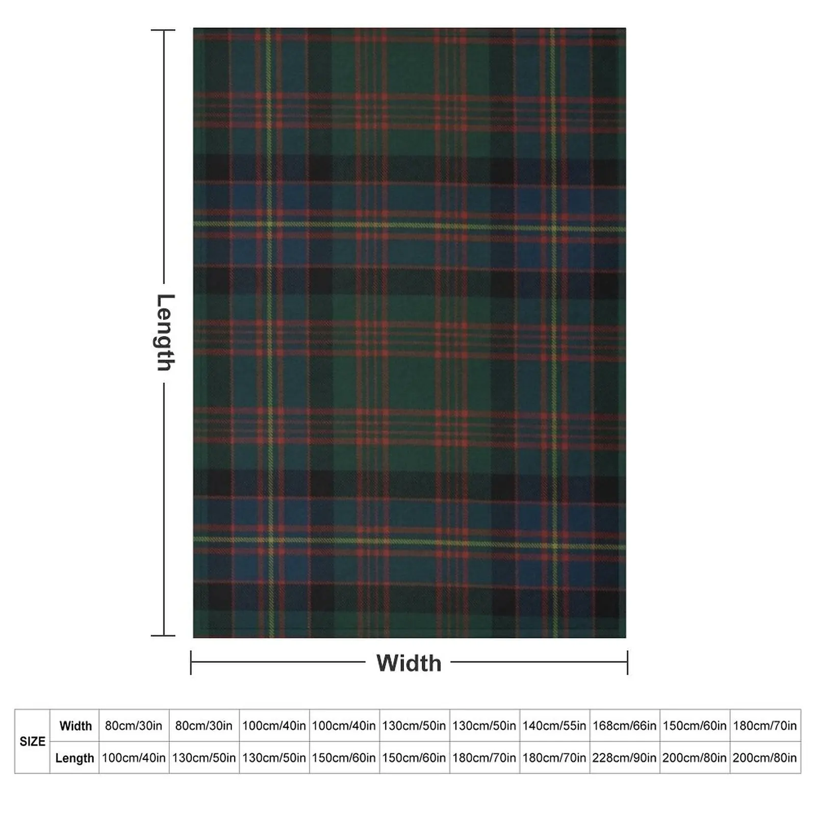 Cochrane Scottish Tartan Throw Blanket Flannel Fabric Flannels Blankets