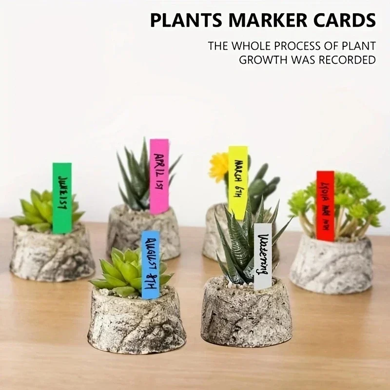 100pcs Garden Plant Labels, Fleshy Labels, Waterproof Cards for Agricultural Flowers and Gardening Plastic DIY Label Tool