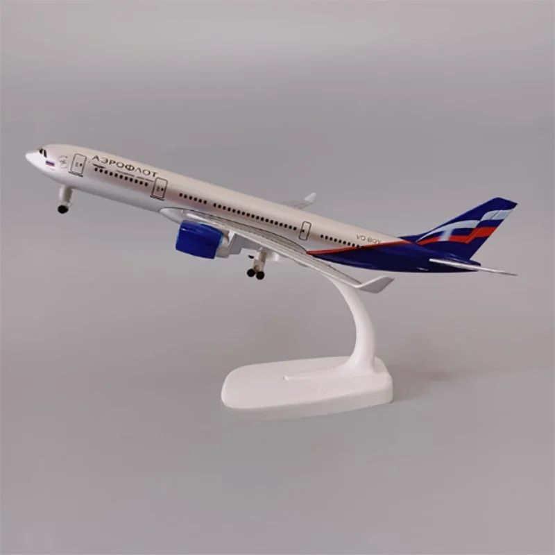 20cm Russia Air Aeroflot A330 A-330 Alloy Simulation Metal Aircraft Model Display Aviation Commemorative Collection Gift