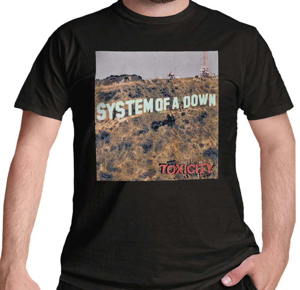 System of  a Down  T Shirt Official Toxicity Black Rock Band Serj Tankian New