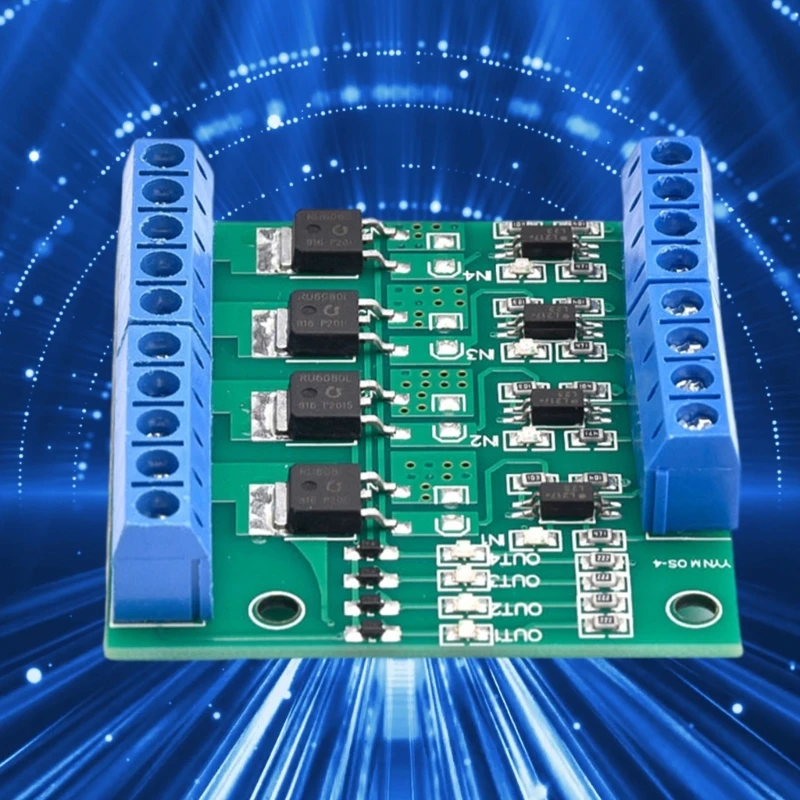 MOSFET 4 Channel Triggers Switches Controller Board for Motor LED Light 4-20V to 3.7-27V Driver Board Module 4 Way 37JD