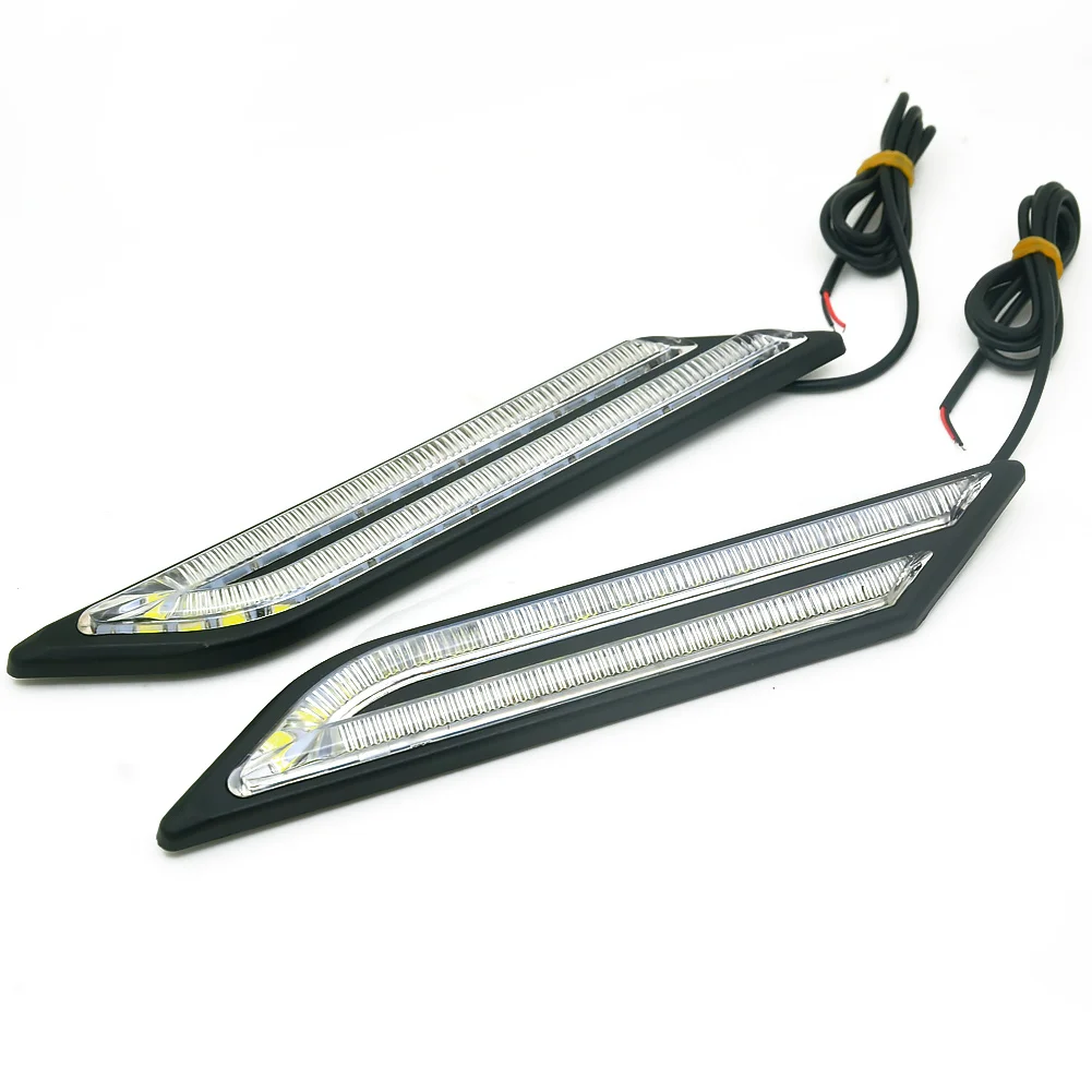 Car Flashing DRL Super Bright DRL Car daytime LED light Universal  Daytime Running Lights  Styling Waterproof LED Lamp