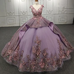 Jancember  Quinceanera Dresses Ball Gown V-neck  Vestidos De 15 Años DY9972