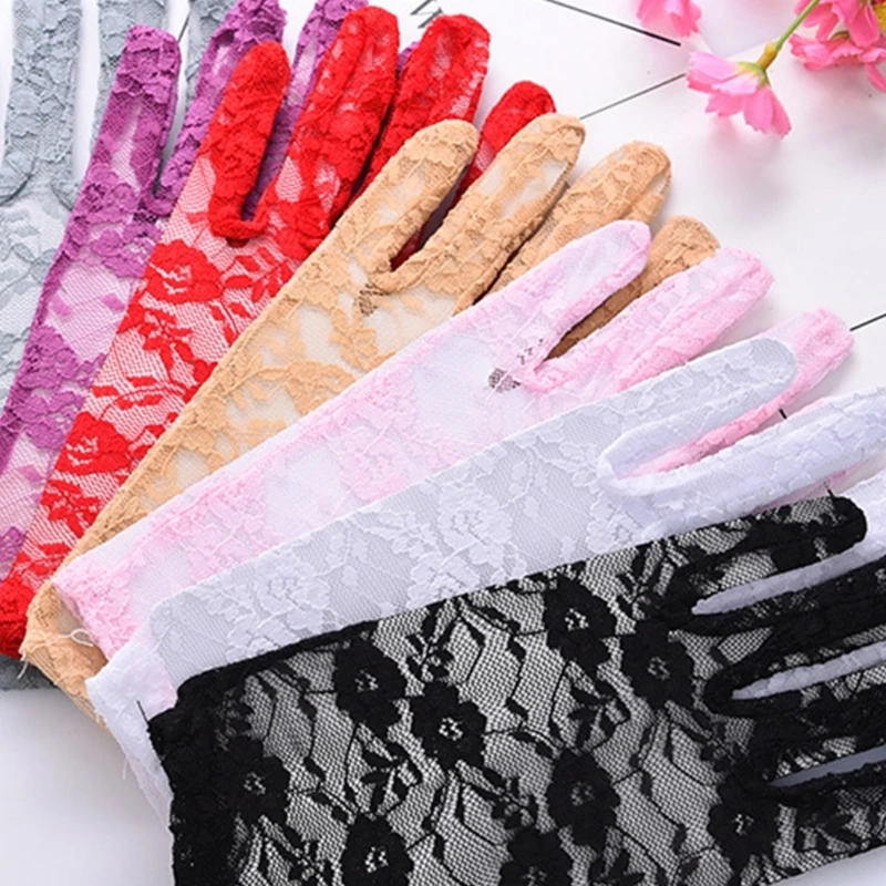 Evening Dinner Gloves with Lace for Opera Proms for Women and Girls 1920s Theme Musical Dancing