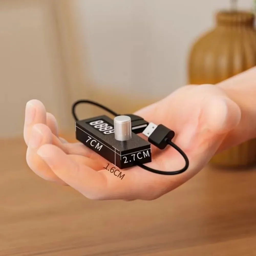 

USB-переключатель с цифровым дисплеем, портативный выключатель питания 5 В, регулируемый шнур переключения, автоматическое отключение, управление питанием