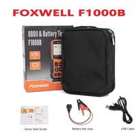 A+ Foxwell F1000B CAN OBDII/EOBD Code Reader & Battery Tester 2 in 1 12V Battery Analyzer OBD Code Reader PK BT705 BT715 BT780