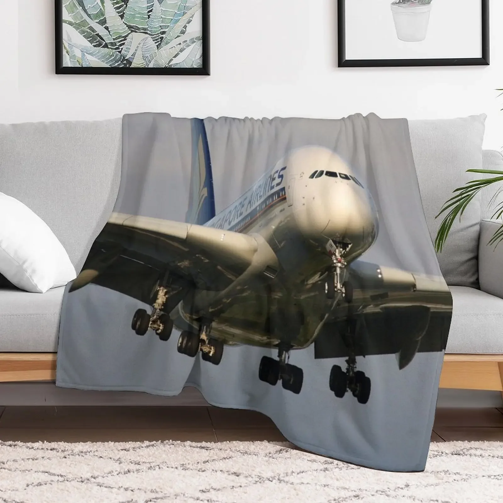 A380 Arrival Throw Blanket Beautifuls Moving Cute Blankets