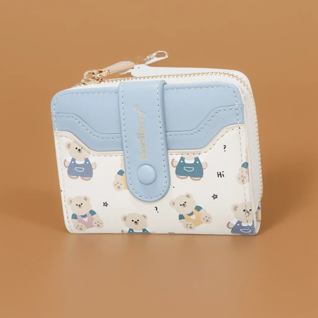 ビーガンレザーコインウォレット 2025 - レディース RFIDフリー ショートパース、安全なジッパー＆マルチカードポケット