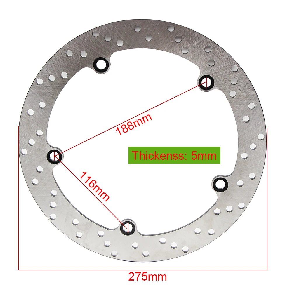 275mm Motorcycle Rear Brake Disc Rotor For BMW R850GS R850R R850RT R1100GS R1100R R1100S R1100RT R1150GS R1150RS R1150RT R1150R