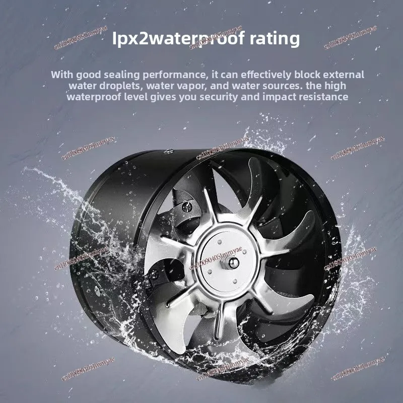 High-speed Pipeline, High-power Sound Ventilation Fan, Kitchen Range Hood, Household Cylindrical Exhaust Fan, Low Noise view 4