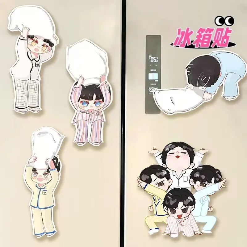 

«Оvious» новых магнитных наклеек для дома на холодильник, мультяшных и милых магнитных наклеек с поддержкой вентилятора «сделай сам»