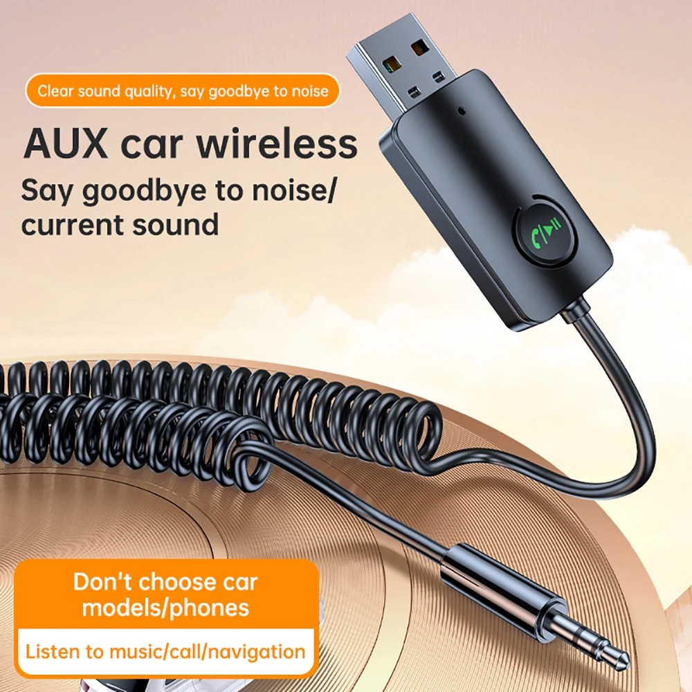 

1Pc Car Bluetooth 5.4 FM Transmitter Wireless Bluetooth Car Adapter MP3 Player Handsfree for TV PC Plug and Play