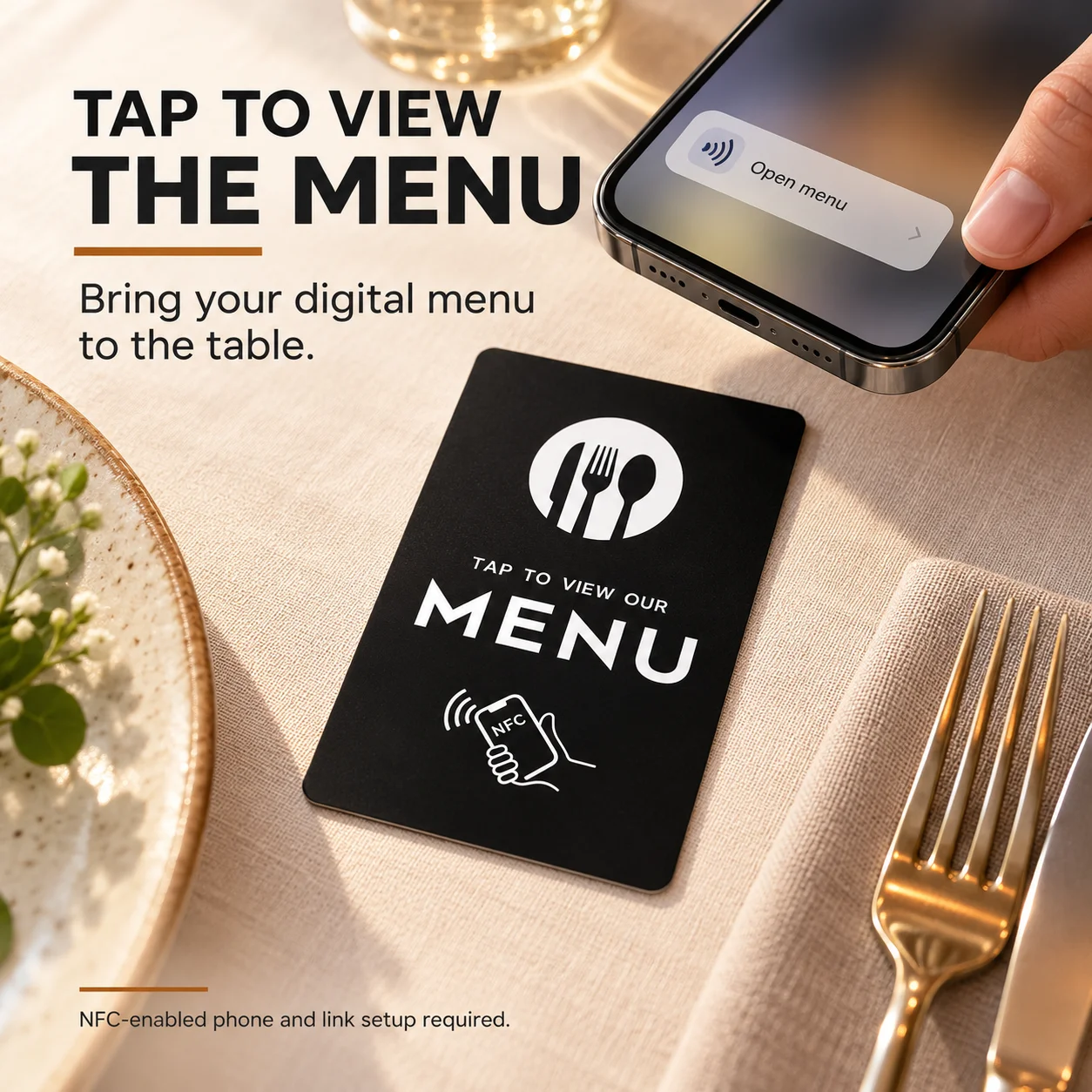 PVC NTAG215 NFC Card Works for Google IG FB & WiFi Menu Rewritable Chip, Portable Social Marketing Mini Card For Retail Business