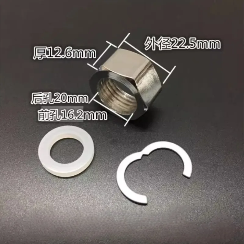 Stainless Steel Corrugated Pipe Nut Outer Diameter 22.5/28.3/31.5mm Water Heater Inlet Hexagonal Nut Accessory