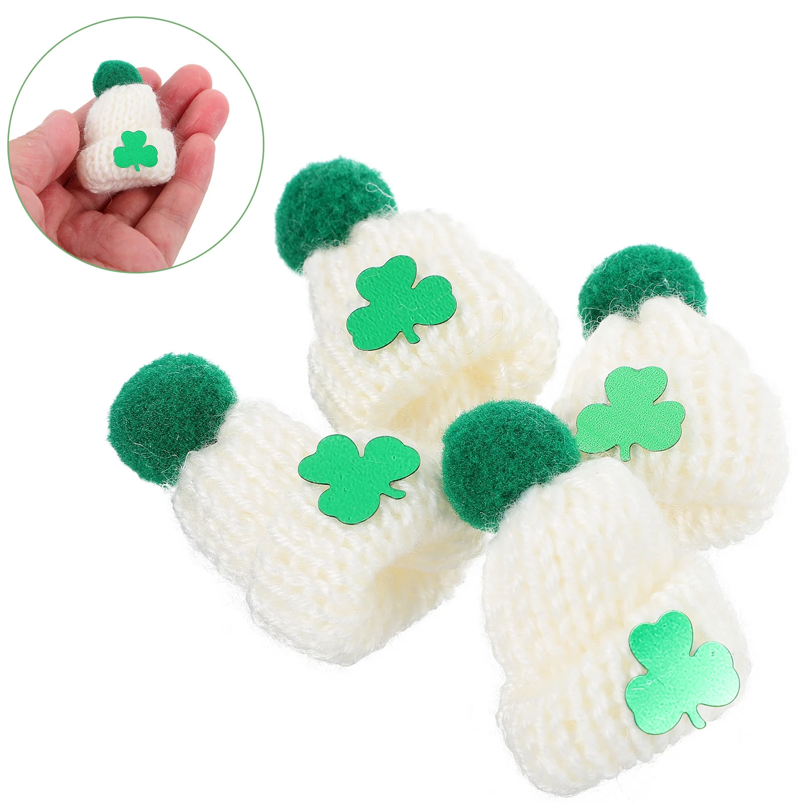 

4pcs 4 PCS Knitting Hat Mini Decorated Birthday Hats for Stuffed Animals Decorative Knitted