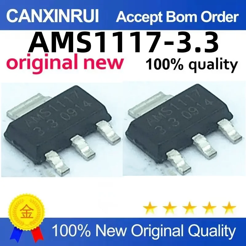 

（100 pieces）AMS1117-3.3 AMS1117-3.3 V SMD SOT223 Mega-Chip