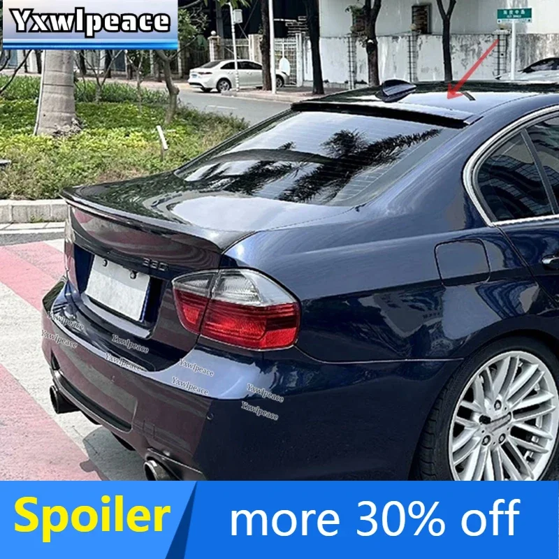 ABS Glossy Black Carbon Color Rear Window Roof Spoiler Body Kit Accessories For BMW E90 3 Series M3 320i 325li 328i 2006-2011