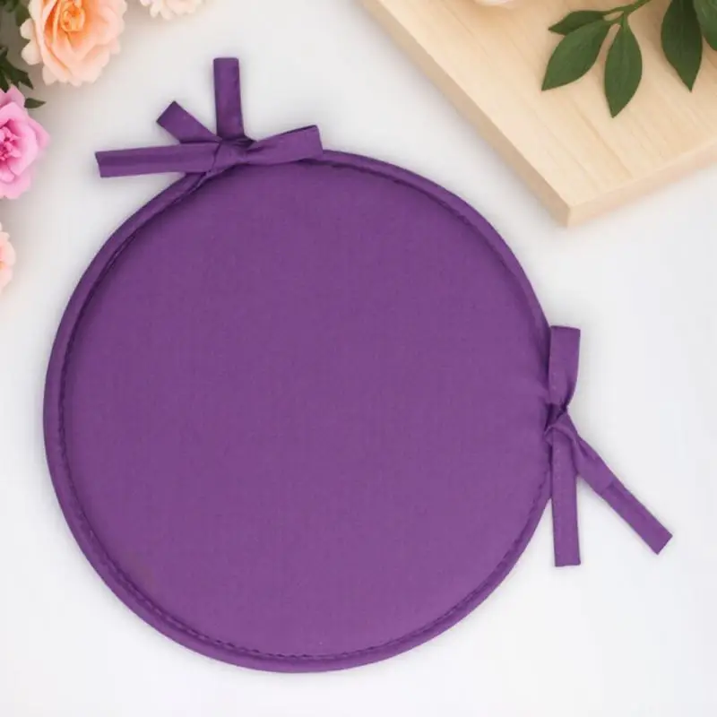

1pc Round Seat Cushions Purple Sponge Chair Cushion Pads For Home Office Dining Chairs Decorative Sofa Bed Car Seat