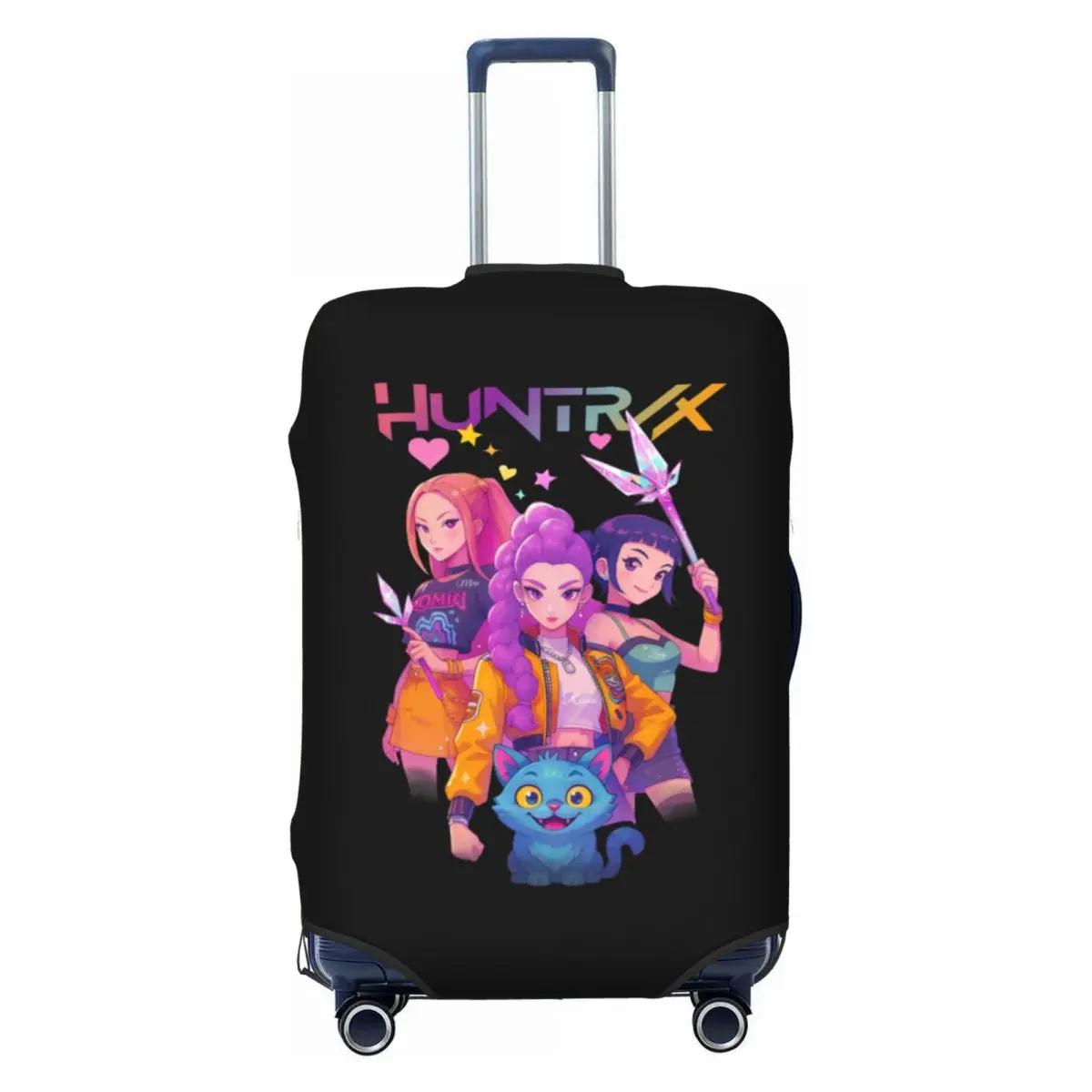 

Чехол для багажа в стиле аниме Kpop Demon Hunters, забавный защитный чехол для чемодана, костюм для 18-32 дюймов