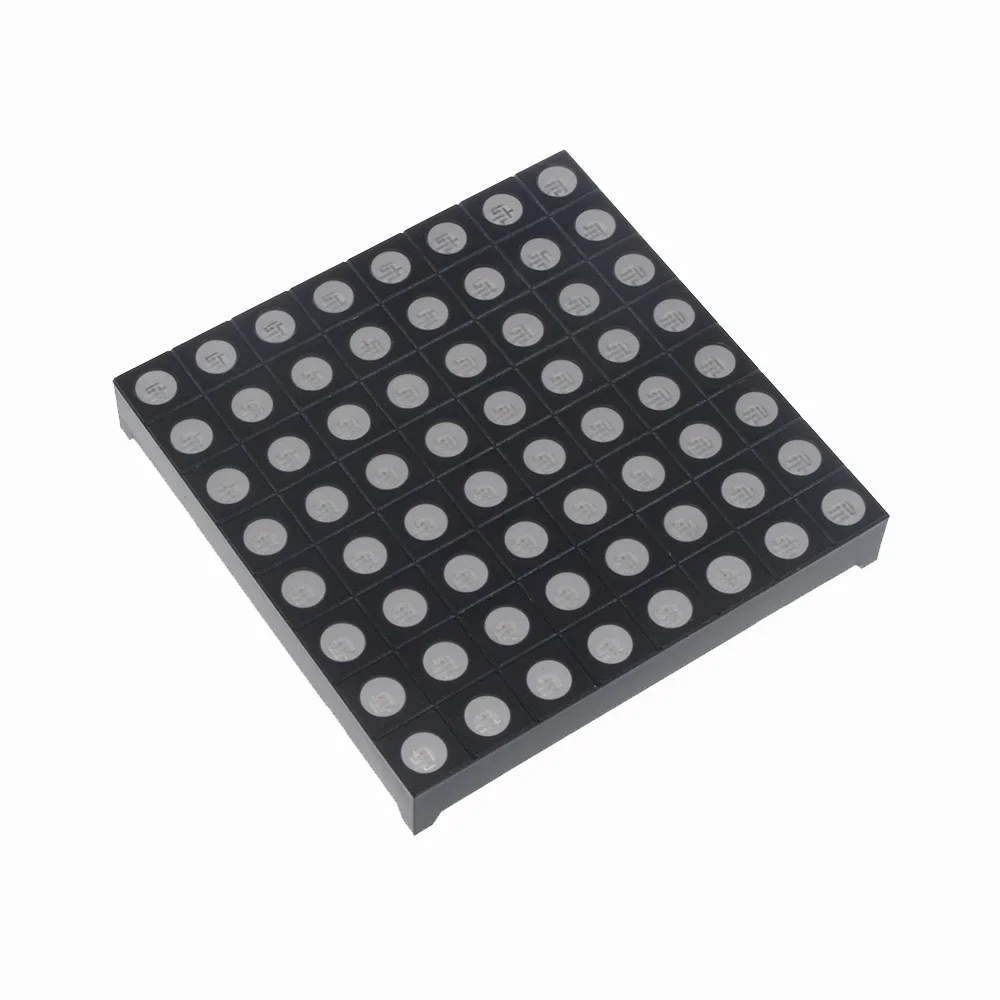 

LED display 8X8 mini dot matrix LED display full color RGB common anode digital tube screen suitable for DIY 60mmx60mmx5mm
