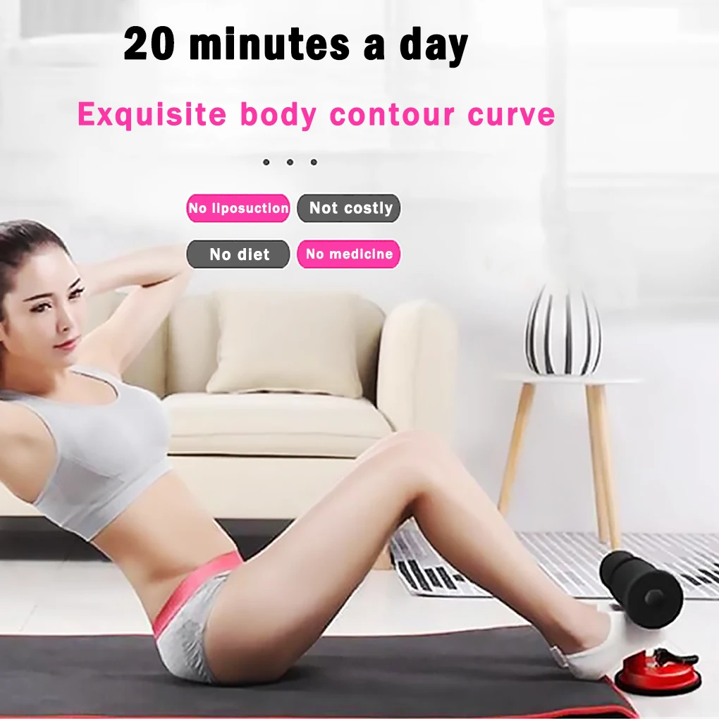 Женщины Мужчины Инструмент для тренировки приседаний Унисекс Тренировочная штанга для мышц живота с присоской, фиолетовый