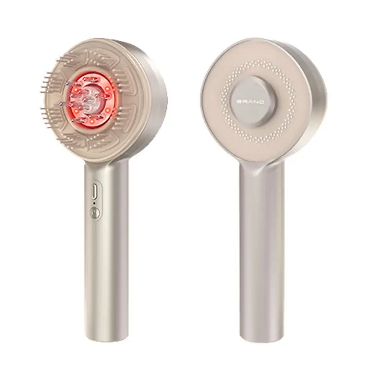 Electric scalp massager, hair growth promotion, red light therapy scalp massage comb, with oil applicator, scalp brush IPX7