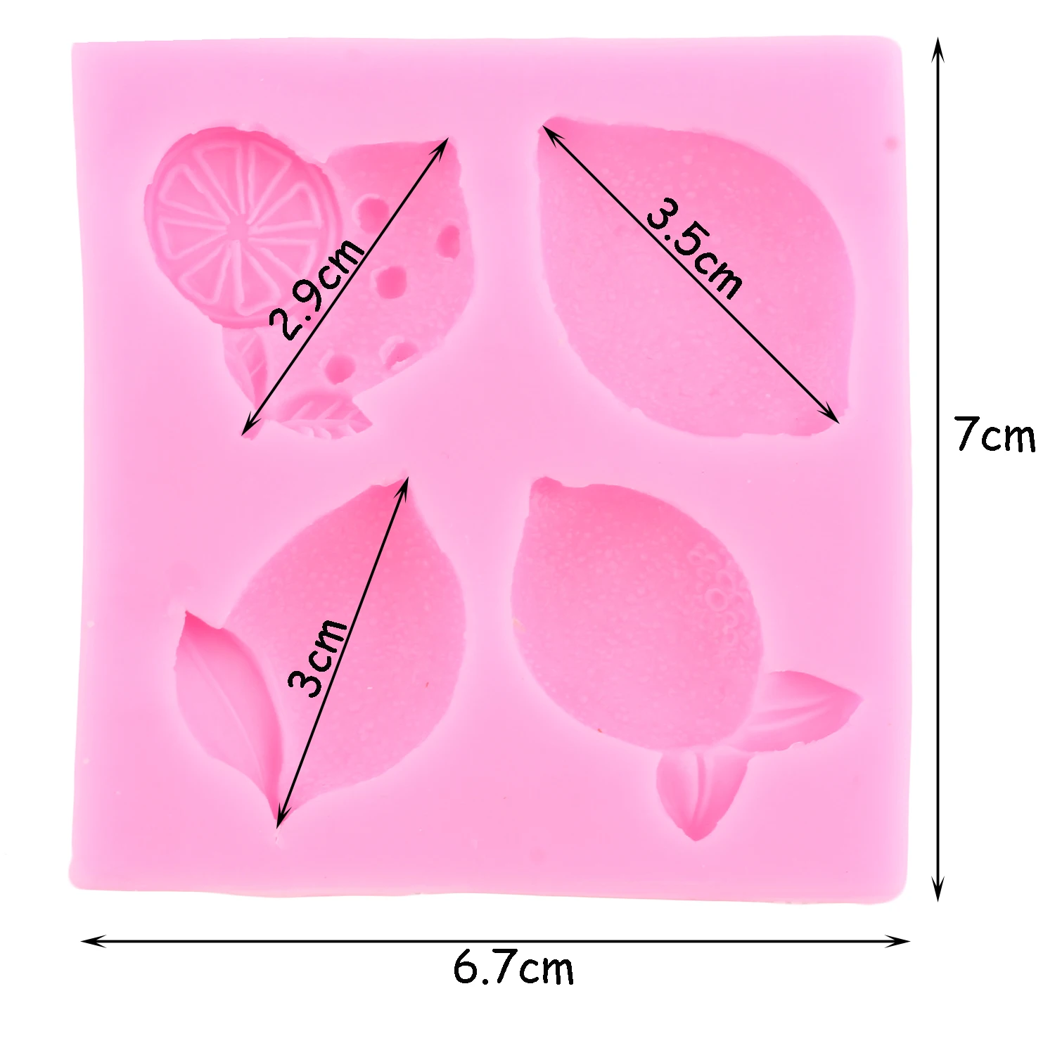 Lemon Slices Silicone Mold Lemon Fondant Molds Cake Decorating Tool Summer Fruit Flower Candy Resin Clay Mould Chocolate Moulds