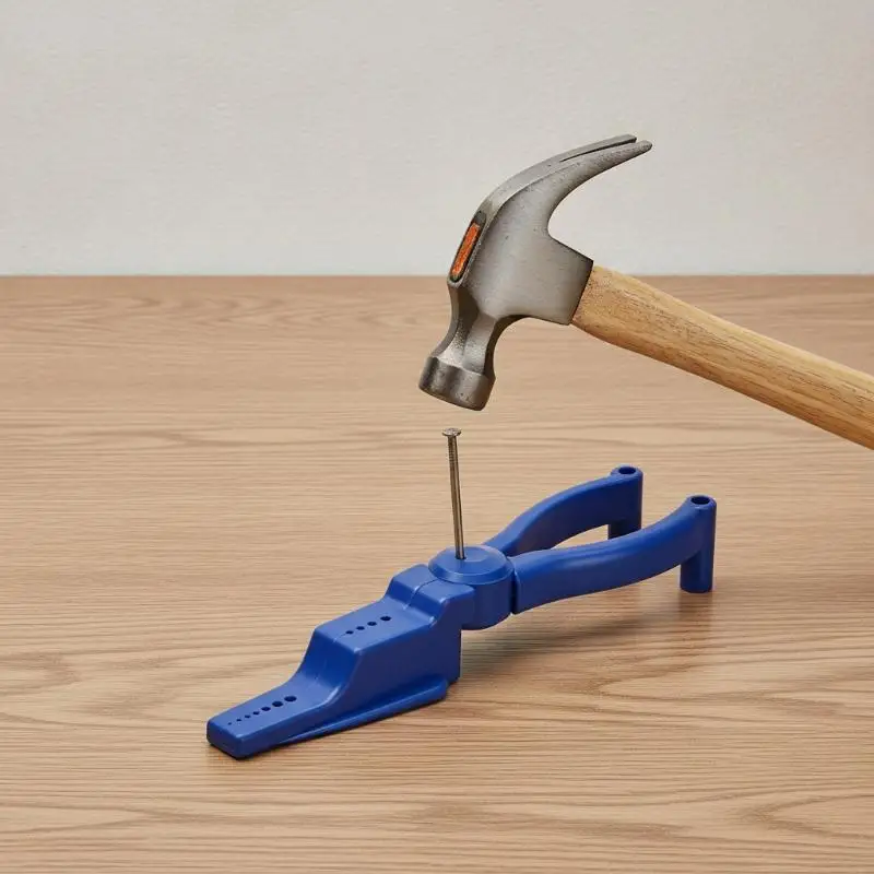 Anti-slip Hammer Nail Puller Pliers with Finger Guard Slip Joint Nail Clipper for Professional Construction Repair Woodworking