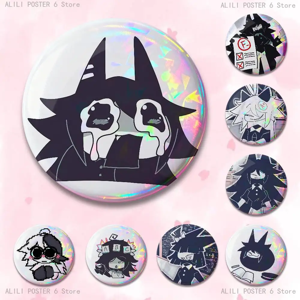 Fundamental Paper Education 32mm 58mm 75mm 44mm 25mm Anime Badges Brooches DIY Pins Decorations Birthday Gifts