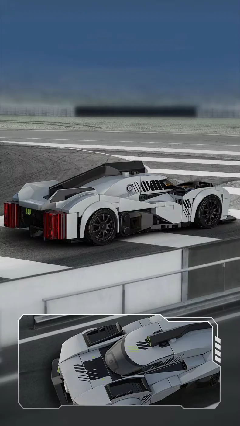 SEMBO BLOCK Berühmte Autoserie Sportwagen-Bausatz Bausteine MOC Rennwagen-Modell Bausteine Supersportwagen-Spielzeug Geburtstagsgeschenke – Detail 8