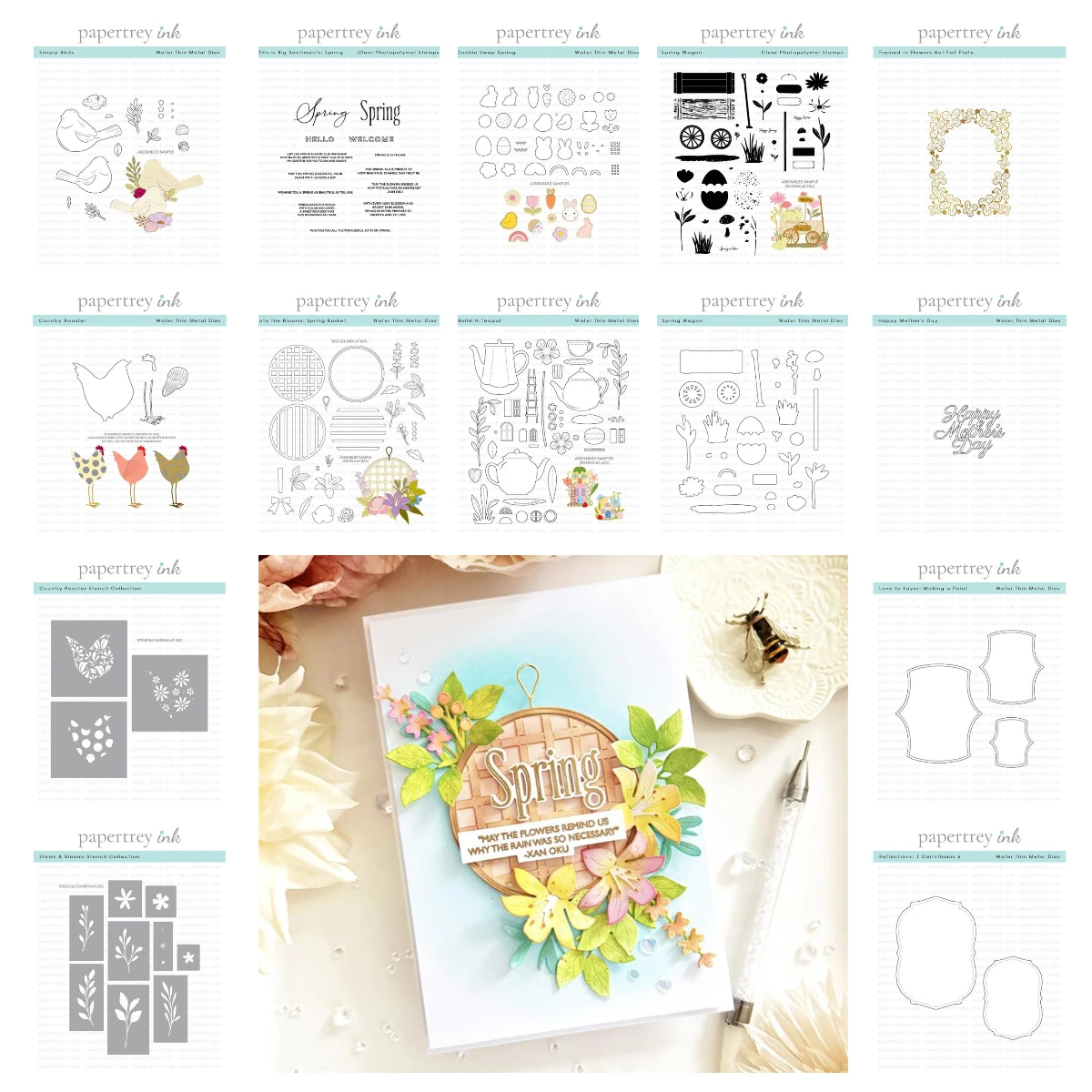 

2026 New Spring Holiday Hot Foil Metal Cutting Dies for Layering Stencils DIY Scrapbooking Album Stamps Embossing Paper Card