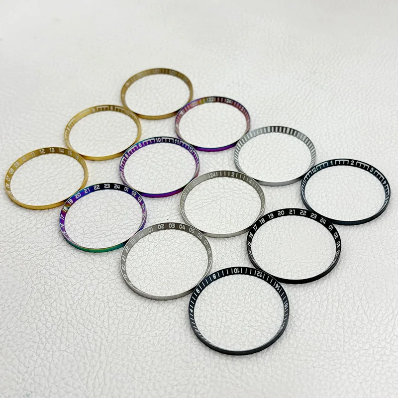 SKX007 Chapter Ring 30.5*27.5MM Luminous Metal Chapter Ring Fit SKX007 SKX009 SRPD NH35 Watch Case Watch Modification Parts