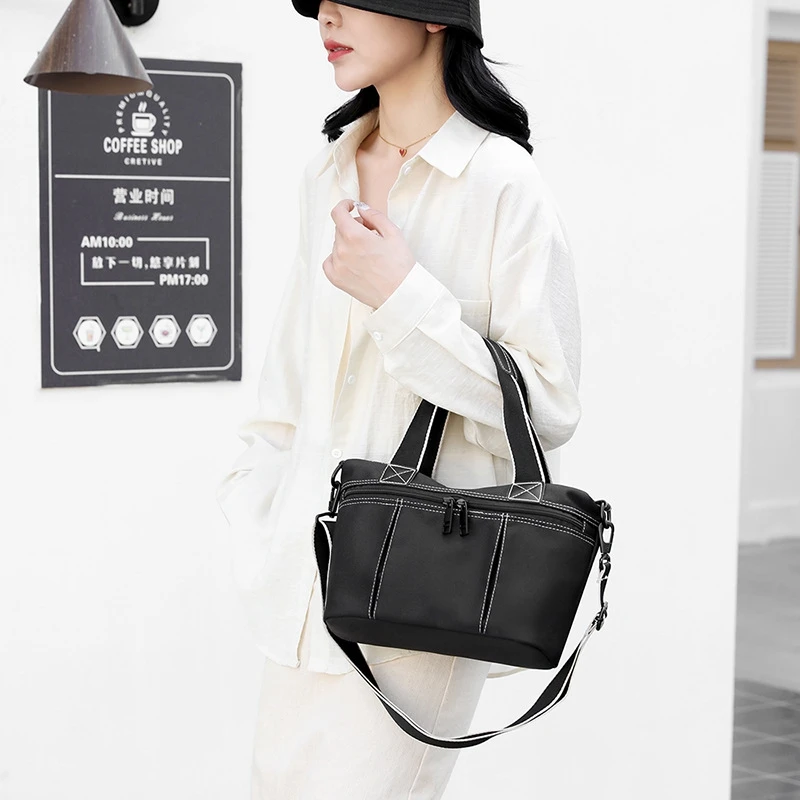 BYMONDY 2024 New Nylon Women Handbags Ladies Large Tote Bag High Quality Side Shoulder Bags Femininas Fashion Crossbody Packs