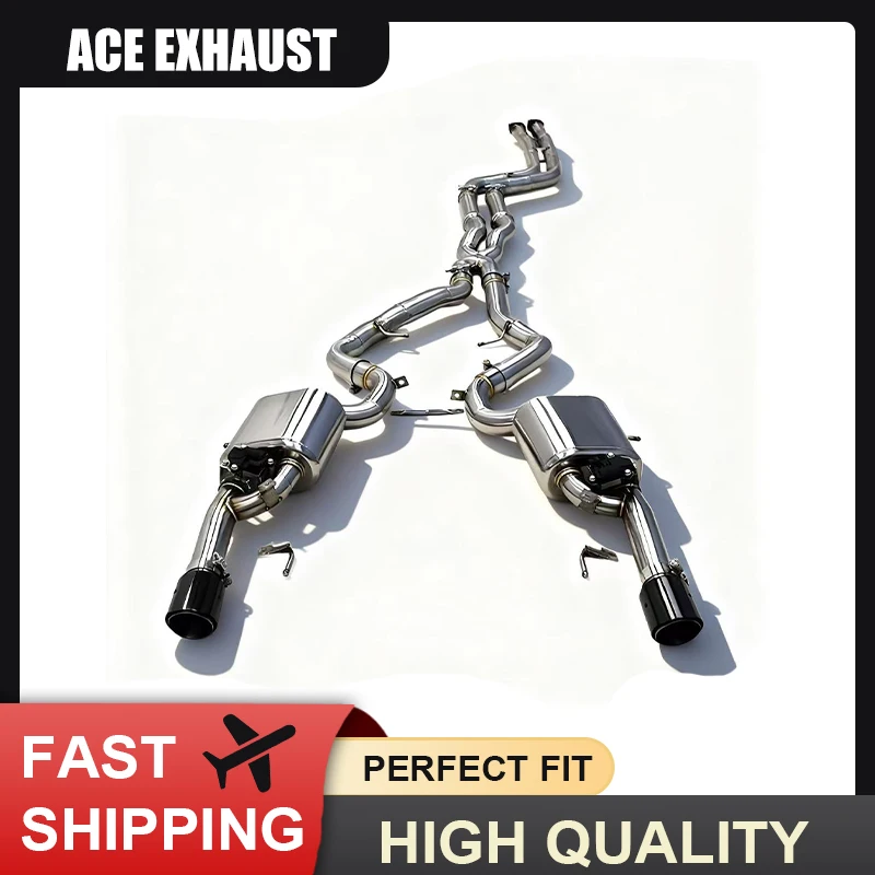 

ACE for BMW 335i E90 E91 E92 E93 N54 3.0T Valvetronic Muffler Exhust Catback Tuning Stainless Steel Performance Exhaut Pipe