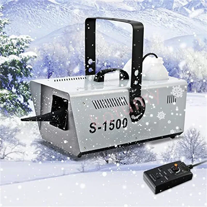 1500W/600W Artificial Snow Machine Remote Control Commercial Snowflake Maker Wedding Stage Christmas Party