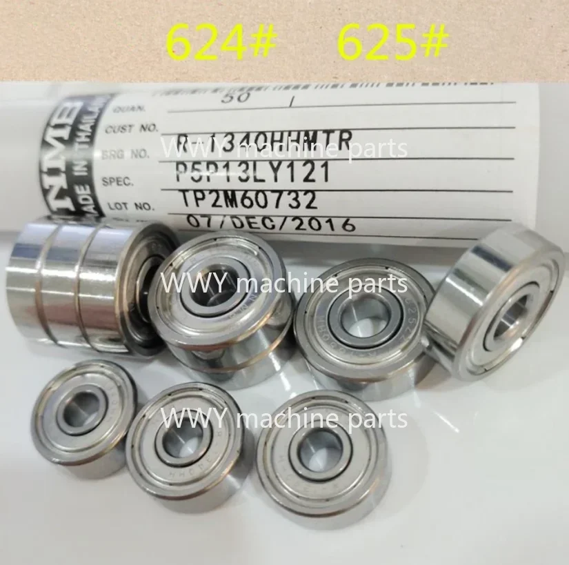 

Подходит для 10 шт. электроэрозионных направляющих для резки проволоки, подшипников колес NMB624/625, импортных NMB624R-1340/625R-1650