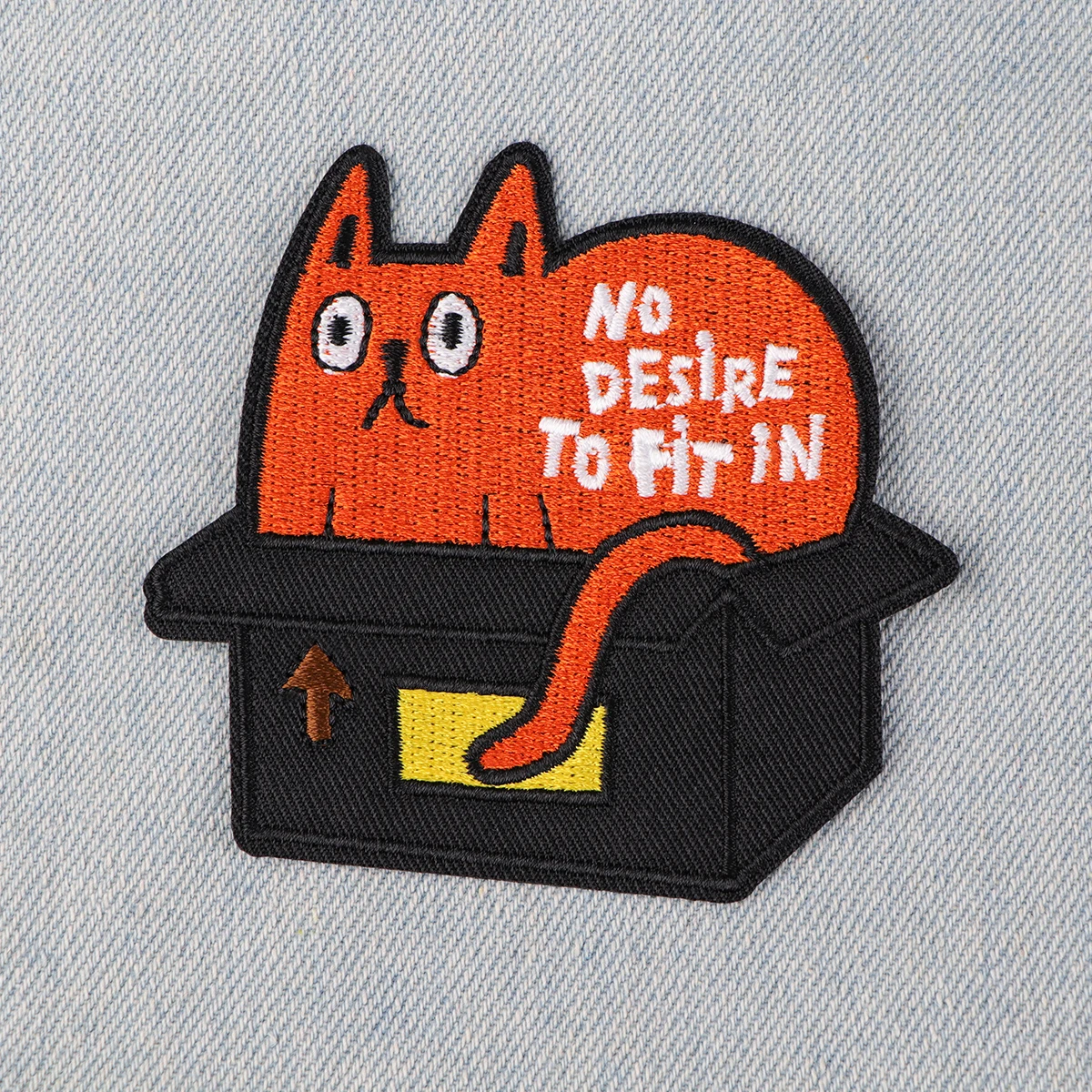 Animals Quotations  Embroidered Patches For Clothing DIY Iron on Patches For Clothes Cartoon Patch Stickers Accessory Gifts