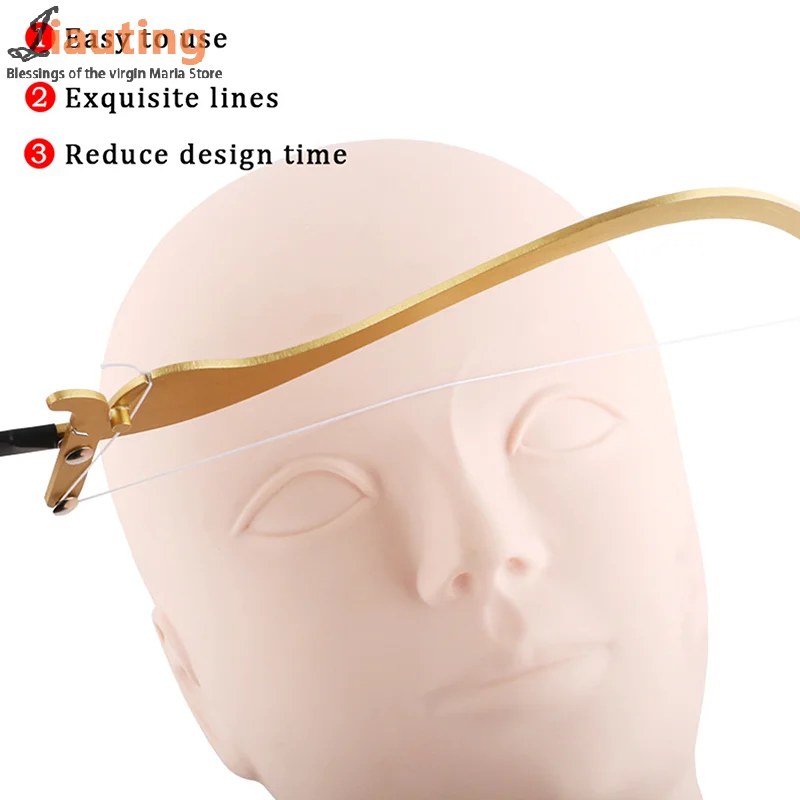 

Eyebrow Ruler Microblading Mapping Rope Pre Ink Tattoo For Mapping Permanent Makeup Bow And Arrow Line Measuring Eyeliner