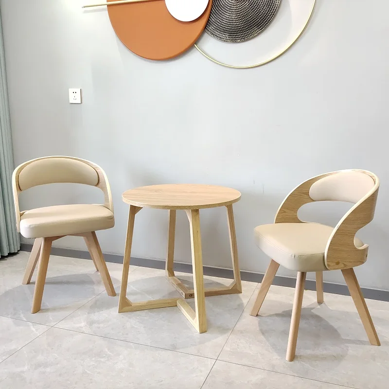 Chaises de Salle à Manger Ergonomiques en Bois, Mobilier d'Extérieur, Nordique, Moderne, pour Bureau, Salon, Cuisine