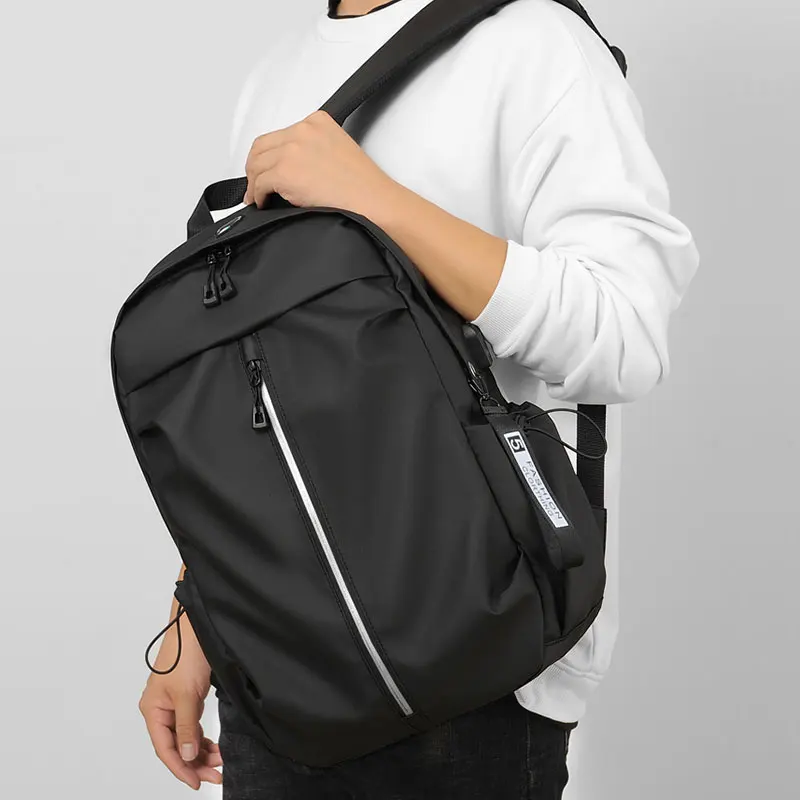 

Fashion Men's Backpacks Large Capacity Students School Bag With USB Charging Port Laptop Bags Lightweight Men Travel sac Mochila